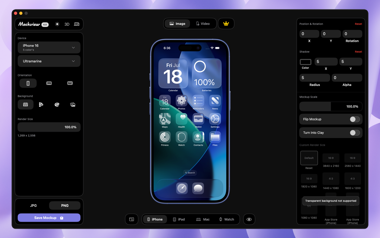 Mockview macOS screenshot